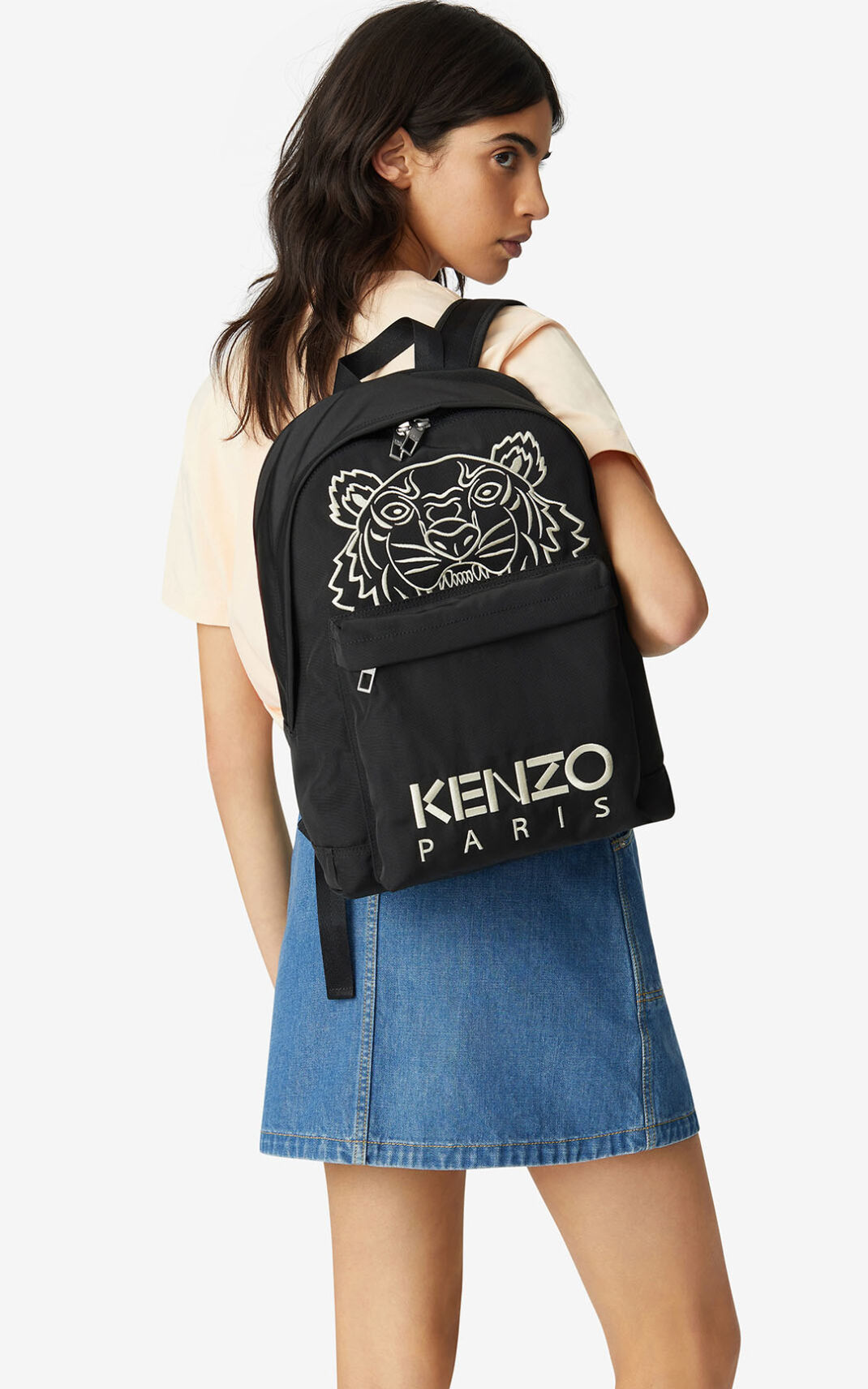 Sac À Dos Kenzo Femme Kampus Tiger Noir DRZSH-6215